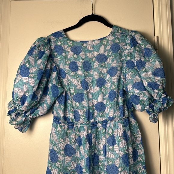 Saylor Leigha Blue Floral Mini Dress Size Small Spring/Summer - Picture 8 of 9